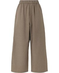 Frankie Shop - Baxter Twill Wide-Leg Pants - Lyst