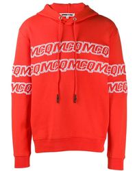 McQ - Embroidered Logo Hoodie - Lyst
