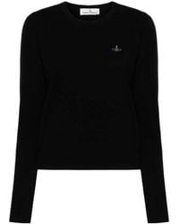 Vivienne Westwood - Orb-Embroidered Crewneck Jumper - Lyst