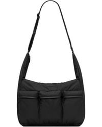 Saint Laurent - Logo Plaque Zip-Up Shoulder Bag - Lyst