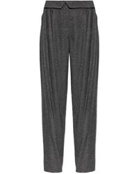 Emporio Armani - Straight-Leg Casual Trousers - Lyst