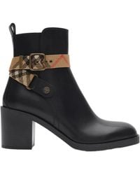 Burberry - Huntley Heel Ankle Boots - Lyst
