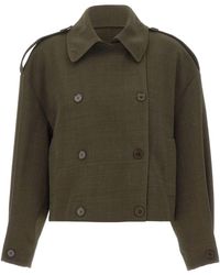 Kaos - Cropped Double-Breasted Jacket - Lyst