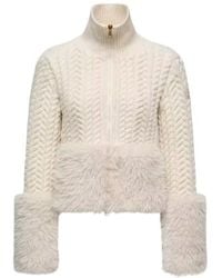 Moncler - Zip-Up High Neck Cardigan - Lyst