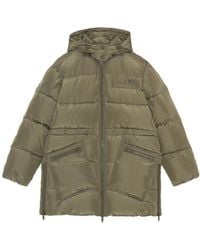 Ganni - Oversized Tech Puffer Midi Jacket - Lyst