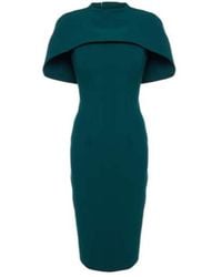 Safiyaa - Kalika Caped Midi Dress - Lyst