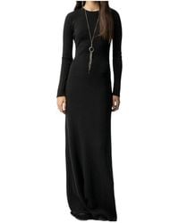 Ann Demeulemeester - Eva Open-Back Ribbed Maxi Dress - Lyst