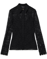 Gucci - Gg Flower Stretch Lace Shirt - Lyst