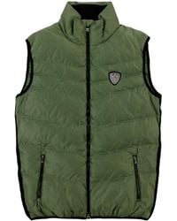 EA7 - Quilted Sleeveless Vest - Lyst