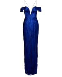 Maria Lucia Hohan - Camilla Metallic Silk Tulle Bustier Gown - Lyst