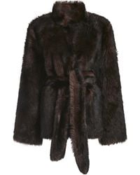 Nour Hammour - Elsa Ladylike Shearling Coat - Lyst