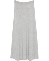 Lisa Yang - Ribbed-Trim Cashmere Skirt - Lyst