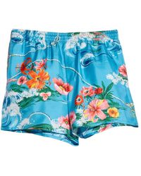 Gucci - Printed Elastic-Waist Shorts - Lyst