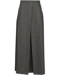 Emporio Armani - Mid-Length Pleated Skirt - Lyst