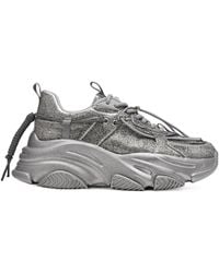 Steve Madden - Rhinestone-Embellished Dad Sneakers - Lyst