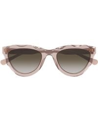 Chloé - Chloé Eyewear Cat-Eye Frame Sunglasses - Lyst