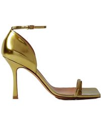 Bottega Veneta - 90Mm Leather Sandals - Lyst