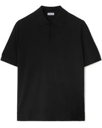 Burberry - Check-Trim Short Sleeved Polo Shirt - Lyst