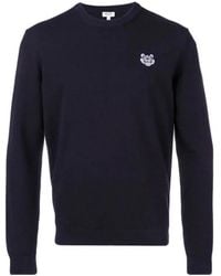 KENZO - Hutou Embroidered Cotton Blended Sweater - Lyst
