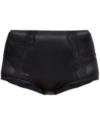 Dolce & Gabbana - High Waisted Satin Briefs - Lyst