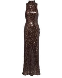 Christopher Esber - High-Neck Sleeveless Sequin Evening Dress - Lyst