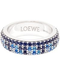 Loewe - Thin Pavé Ring - Lyst
