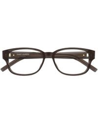 Saint Laurent - Eyewear Rectangle Frame Glasses - Lyst