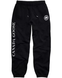 Canada Goose - Logo Print Cotton Joggers - Lyst