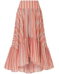 Zimmermann - Bohemien Rebellion Midi Skirt - Lyst