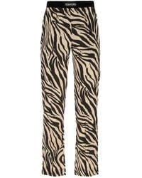Tom Ford - Zebra-Print Silk Pyjama Bottoms - Lyst