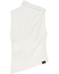 Courreges - Draped Jersey Top - Lyst