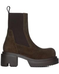 Rick Owens - Beatle Bogun Block Heel Chelsea Boots - Lyst