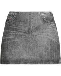 DIESEL - Colored Denim Half Skirt - Lyst