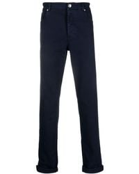 Brunello Cucinelli - Logo Patch Straight-Leg Jeans - Lyst