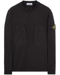 Stone Island - Round-Necked Logo Sweater - Lyst