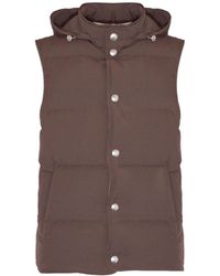 Eleventy - Hooded Padded Vest Jacket - Lyst