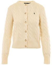 Polo Ralph Lauren - Logo Embroidered Crewneck Cardigan - Lyst