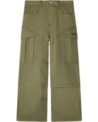 Off-White c/o Virgil Abloh - Logo Embroidered Straight Leg Pants - Lyst