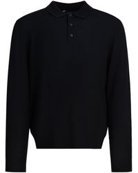 Vince - Merino Knit Polo Shirt - Lyst
