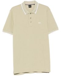 BOSS - Parlay 190 Logo-Print Tipped Polo Shirt - Lyst