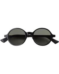 Bottega Veneta - Classic Round Sunglasses - Lyst