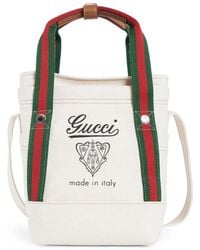 Gucci - Two-Way Zipped Logo Printed Tote Bag - Lyst