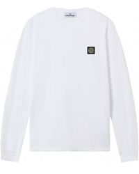 Stone Island - S0013 Patch Logo Ls Tee - Lyst