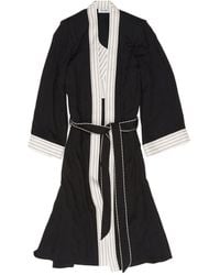 The Attico - The Tied Waist Long Coat - Lyst