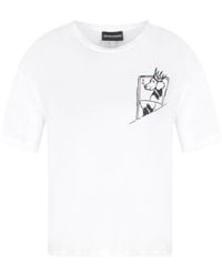 Emporio Armani - Graphic-Print T-Shirt - Lyst
