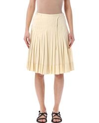 Low Classic - High-Waist Pleated Skirt - Lyst