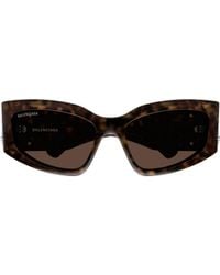 Balenciaga - Eyewear Rectangular Logo Sunglasses - Lyst