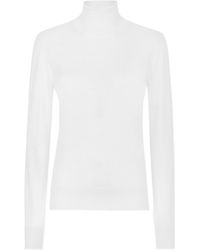 Dolce & Gabbana - Long-Sleeved High-Neck Sweater - Lyst