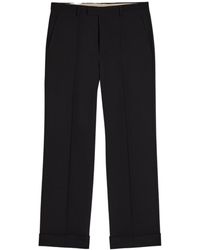 Valentino - Straight-Leg Wool Trousers - Lyst