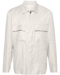 Lardini - Classic-Collar Shirt Jacket - Lyst